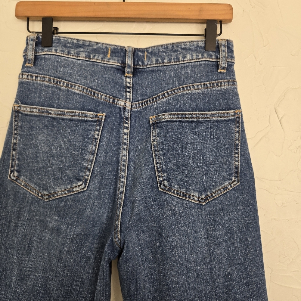 Free People Wales Wide Leg Cropped Button Fly Jeans, 25 - Picture 6 of 11